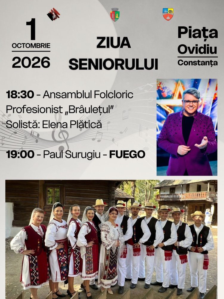 Cantec, emotie si o seara speciala in Piata Ovidiu, de Ziua Seniorului Cantec, emotie si o seara speciala in Piata Ovidiu, de Ziua Seniorului