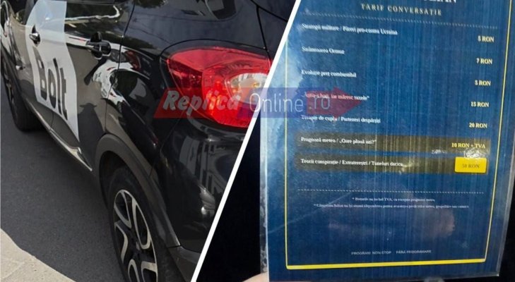 Un șofer Bolt din Constanța a inventat ”taxa pe conversație”. Strategia e inedită, iar lista... savuroasă! Video