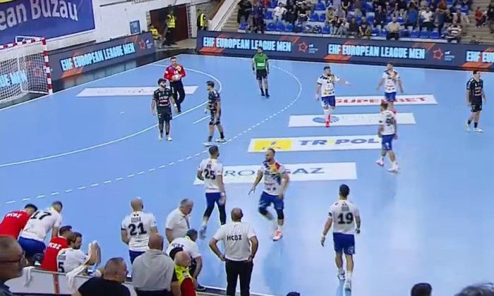 Handbal masculin: HC Buzau – Aguas Santas, scor 30-30, in primul meci din grupele European League Handbal masculin: HC Buzau – Aguas Santas, scor 30-30, in primul meci din grupele European League