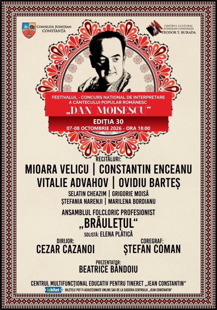 Festivalul „Dan Moisescu” - 30 de ani de cantec popular romanesc Festivalul „Dan Moisescu” - 30 de ani de cantec popular romanesc