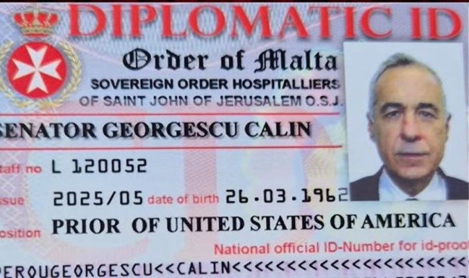 Călin Georgescu se dădea senator de Malta. Legitimația diplomatică ar fi fost folosită pentru credibilitate în fața investitorilor