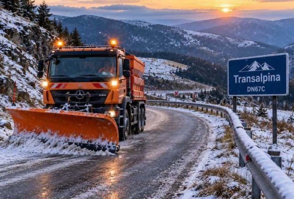 Revizie pe Transalpina, înainte de redeschiderea circulaţiei pe tronsonul dintre Rânca – Obârşia Lotrului