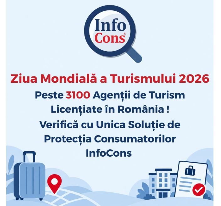 Alerta InfoCons de Ziua Turismului: Verifica lista celor 3.100 de agentii licentiate din Romania inainte de a-ti rezerva vacanta