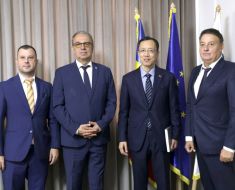 Florin Mitroi și Vergil Chițac au primit vizita ambasadorului Chinei în România, Chen Feng