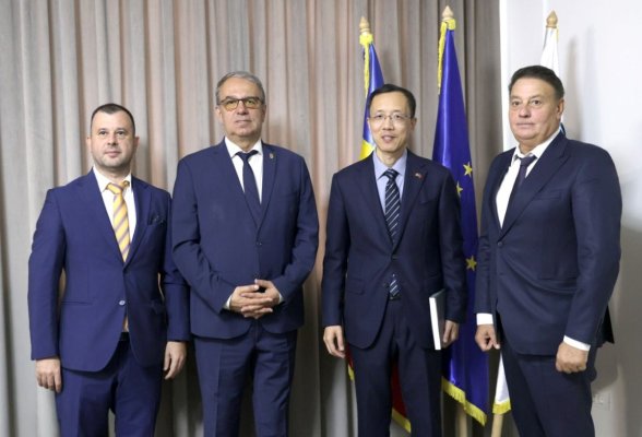 Florin Mitroi și Vergil Chițac au primit vizita ambasadorului Chinei în România, Chen Feng