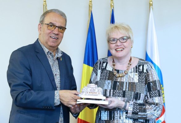 Primarul Vergil Chițac a primit vizita oficială a ambasadorului Republicii Finlanda în România