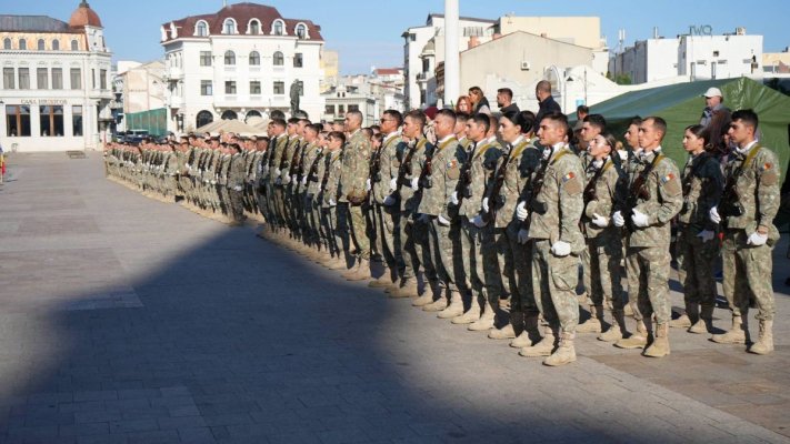Recruții instruiți în cadrul unității dobrogene Brigada 9 Mecanizată „Mărășești” și-au depus jurământul astăzi, 16 octombrie