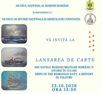 Lansare de carte dedicată istoriei navelor Marinei Militare Române, la MINA Constanța