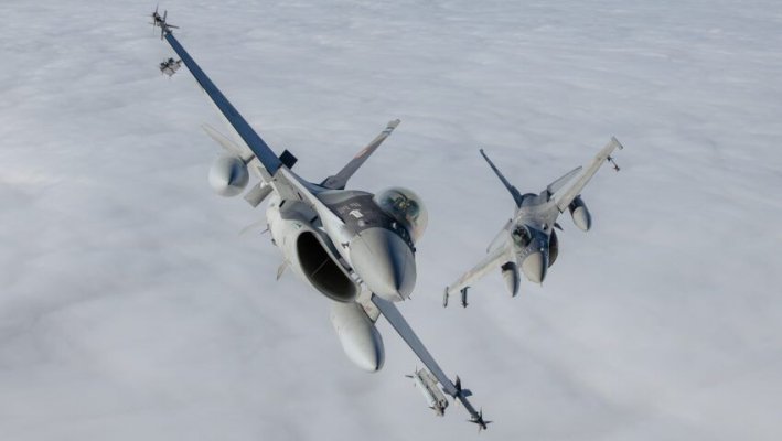 Țintă aeriană detectată în apropierea Insulei Șerpilor: două F-16 românești au decolat pentru apărarea spațiului aerian