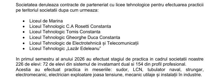 Investitii strategice la malul marii. Peste 220 de muncitori straini si sute de elevi, implicati in activitatea santierului Naval Constanta