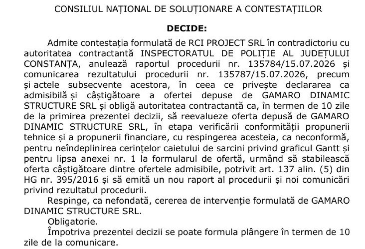 Scandal pe bani publici la IPJ Constanta: Constructorii din Suceava au lasat firma fostului consilier Iustin Roman fara contractul de 4,6 milioane de lei Scandal pe bani publici la IPJ Constanta: Constructorii din Suceava au lasat firma fostului consilier Iustin Roman fara contractul de 4,6 milioane de lei