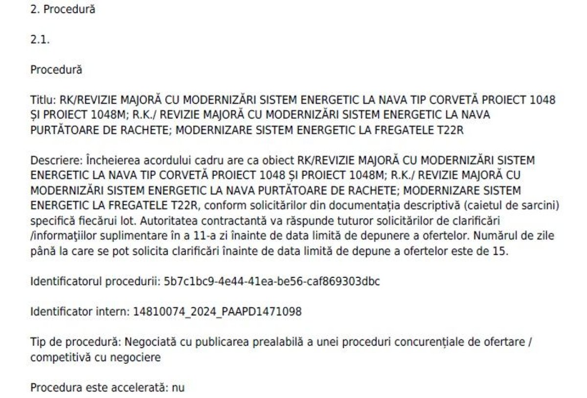Batalie acerba! Cum imparte MApN contractul de 100 de milioane de lei pentru reparatia Fregatelelor din Portul Constanta si Corvetelelor din Mangalia Batalie acerba! Cum imparte MApN contractul de 100 de milioane de lei pentru reparatia Fregatelelor din Portul Constanta si Corvetelelor din Mangalia