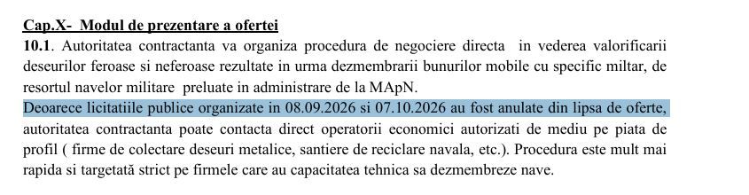 Ce se intampla cu licitatia pentru 12 nave militare de la santierul Naval Mangalia de care nu este nimeni interesat