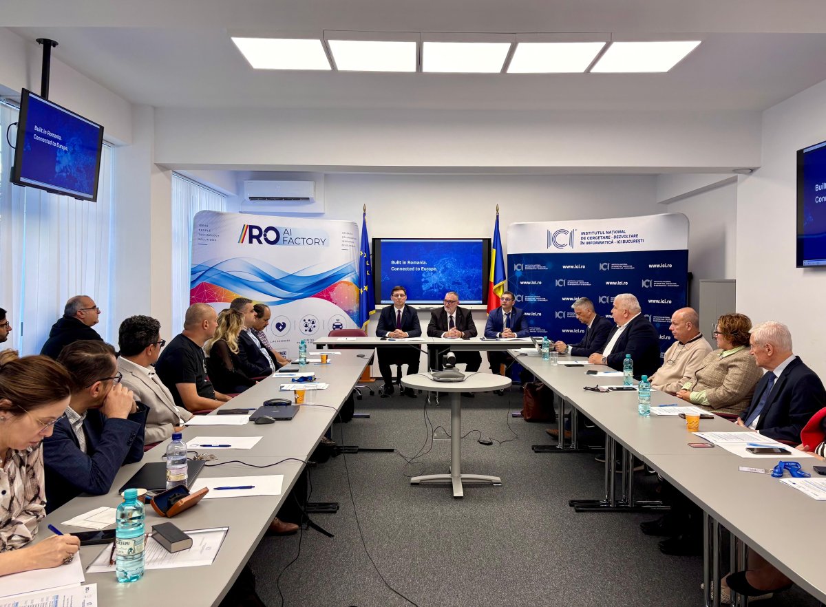 ICI Bucuresti a gazduit reuniunea de lansare a proiectului RO AI Factory ICI Bucuresti a gazduit reuniunea de lansare a proiectului RO AI Factory