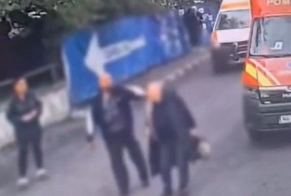 Bătaie violentă, în curtea Spitalului Universitar. Un cunoscut impresar de maneliști și-a bătut două rude. Video