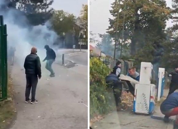 Alegeri marcate de violente, in Serbia. Tineri care ieseau de la vot, atacati cu materiale pirotehnice. Video Alegeri marcate de violente, in Serbia. Tineri care ieseau de la vot, atacati cu materiale pirotehnice. Video