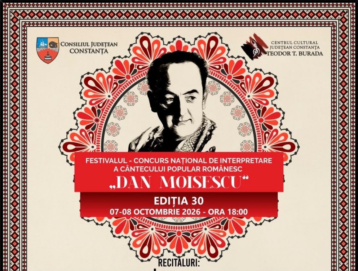 Festivalul „Dan Moisescu”, la editia a XXX-a. Doua seri in care cantecul popular romanesc aduce la Constanta tinere talente si mari artisti Festivalul „Dan Moisescu”, la editia a XXX-a. Doua seri in care cantecul popular romanesc aduce la Constanta tinere talente si mari artisti