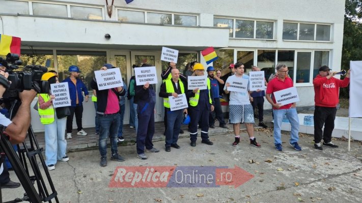 Val de proteste în energie: Sute de angajați blochează Ministerul Energiei și ies în stradă, inclusiv la Constanța. Video