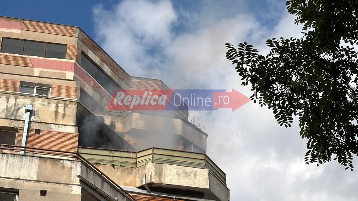 Mobilizare a pompierilor pe Bulevardul Tomis: un incendiu a izbucnit la un apartament, in apropiere de Liceul &bdquo;Tomis&rdquo;. Video