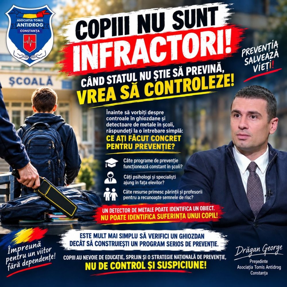 Ce spune Asociatia Tomis Antidrog Constanta despre modul in care statul gestioneaza problema drogurilor Ce spune Asociatia Tomis Antidrog Constanta despre modul in care statul gestioneaza problema drogurilor