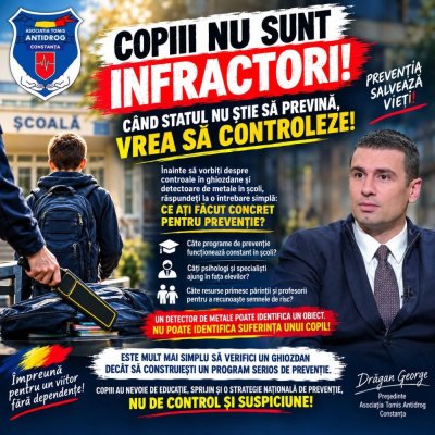 Ce spune Asociația Tomis Antidrog Constanța despre modul în care statul gestionează problema drogurilor