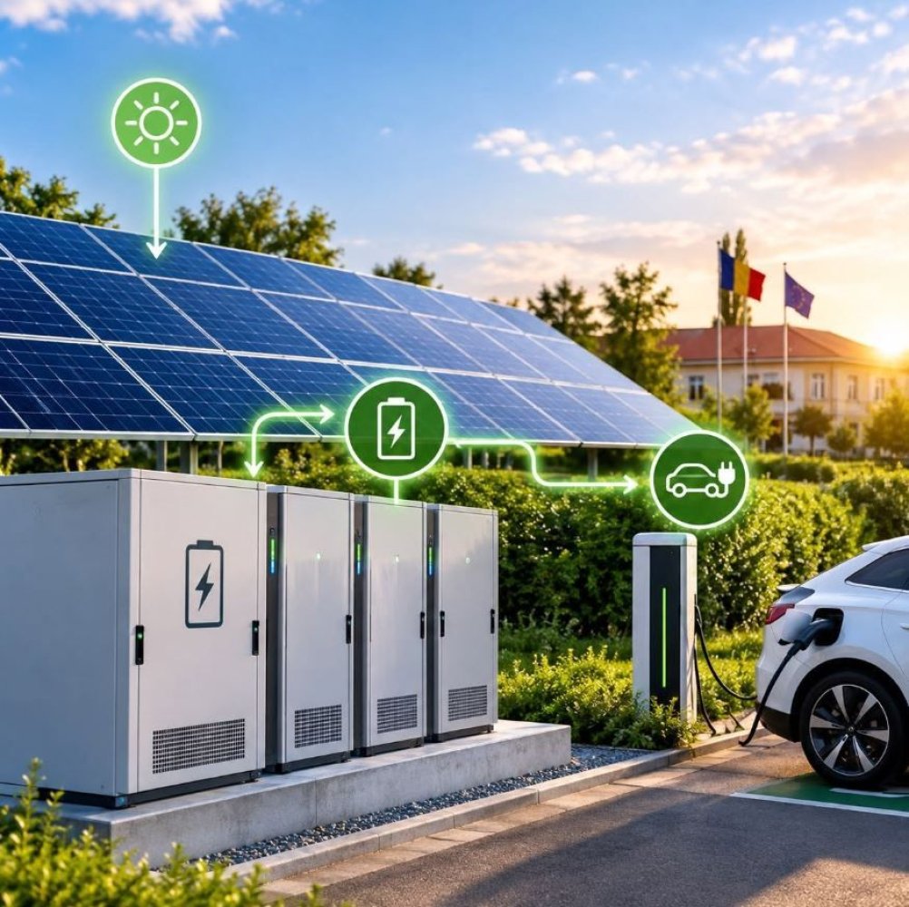 Investitie in viitorul verde al comunei Valu lui Traian: Un nou proiect de stocare a energiei regenerabile, depus spre finantare