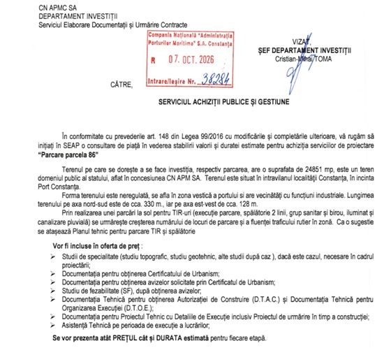 Parcarile pentru TIR-uri din Portul Constanta, o poveste fara sfarsit. Multa hartogaraie si prea putin asfalt Parcarile pentru TIR-uri din Portul Constanta, o poveste fara sfarsit. Multa hartogaraie si prea putin asfalt
