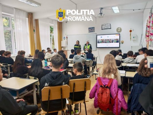 Poliția Română intensifică controalele în școli. Mii de acțiuni de prevenire și siguranță în anul școlar 2026–2027