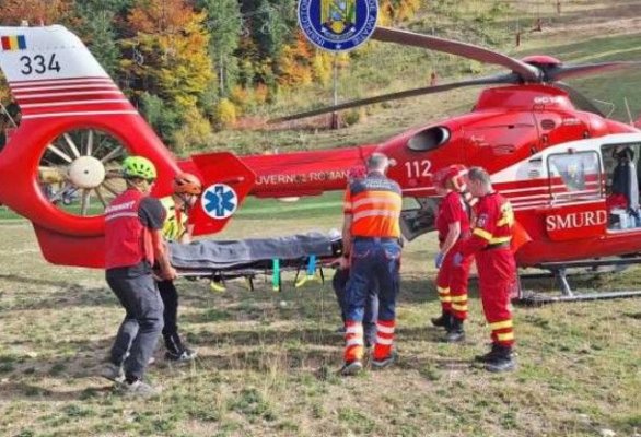 Un adolescent de 14 ani a fost grav rănit, pe un traseu de mountain-bike din Azuga