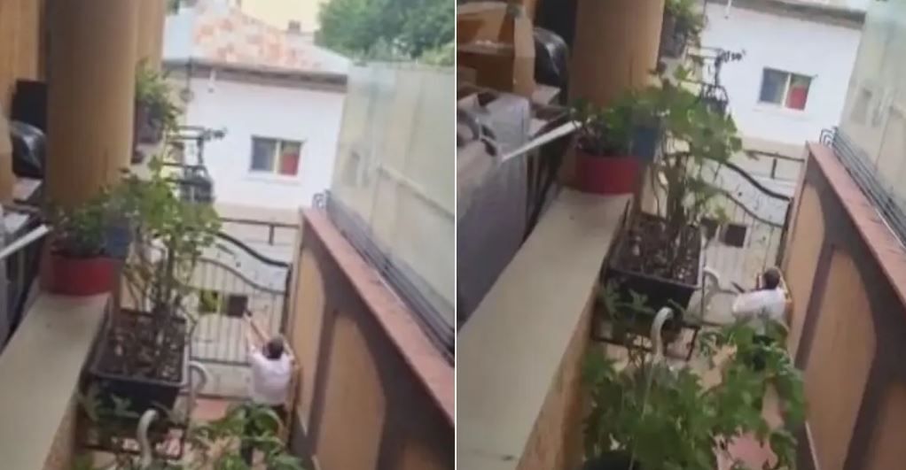 Focuri de arma in apropierea locuintei premierului Luca Niculescu. Un barbat a fost filmat in timp ce tragea cu pistolul