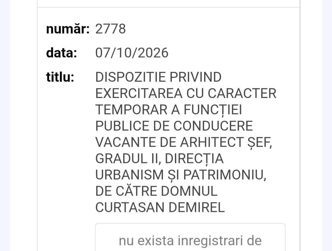 Demirel Curtasan este noul arhitect sef al Primariei Municipiului Constanta. Vergil Chitac a semnat dispozitia! Demirel Curtasan este noul arhitect sef al Primariei Municipiului Constanta. Vergil Chitac a semnat dispozitia!