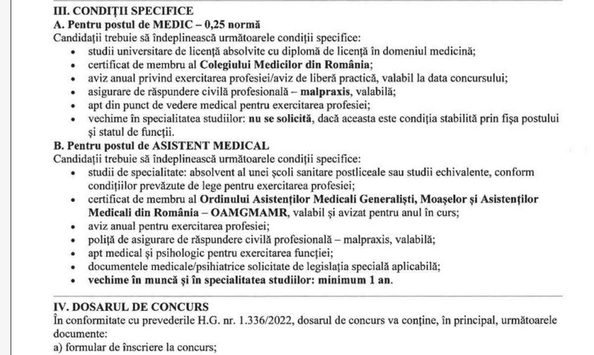 Primaria Harsova scoate la concurs posturi in sistemul medical pentru Cresa „Sfanta Ana” Primaria Harsova scoate la concurs posturi in sistemul medical pentru Cresa „Sfanta Ana”
