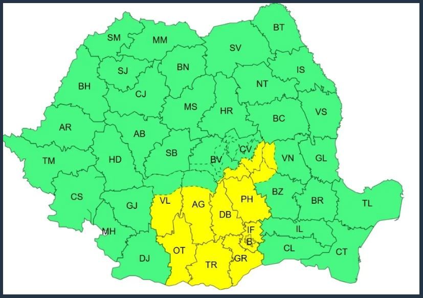 Alerta de vreme severa! Iarna isi intra in drepturi cu ninsori, ploi abundente si vant violent