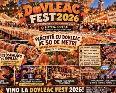 DOVLEAC FEST 2026 aduce la Medgidia o plăcintă cu dovleac de 50 de metri! Patru zile de ospăț, tradiții și distracție