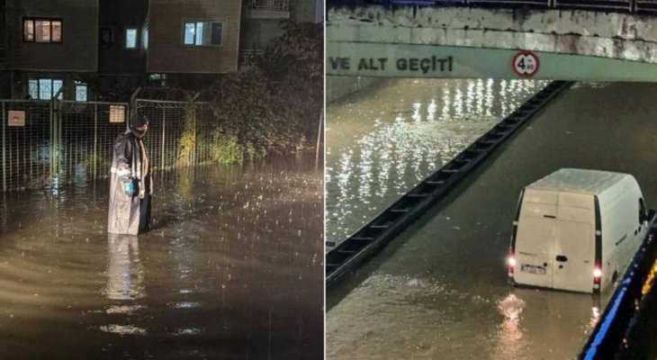 Inundații puternice la Istanbul. Ploile torențiale au blocat traficul și au inundat locuințe și magazine. Video