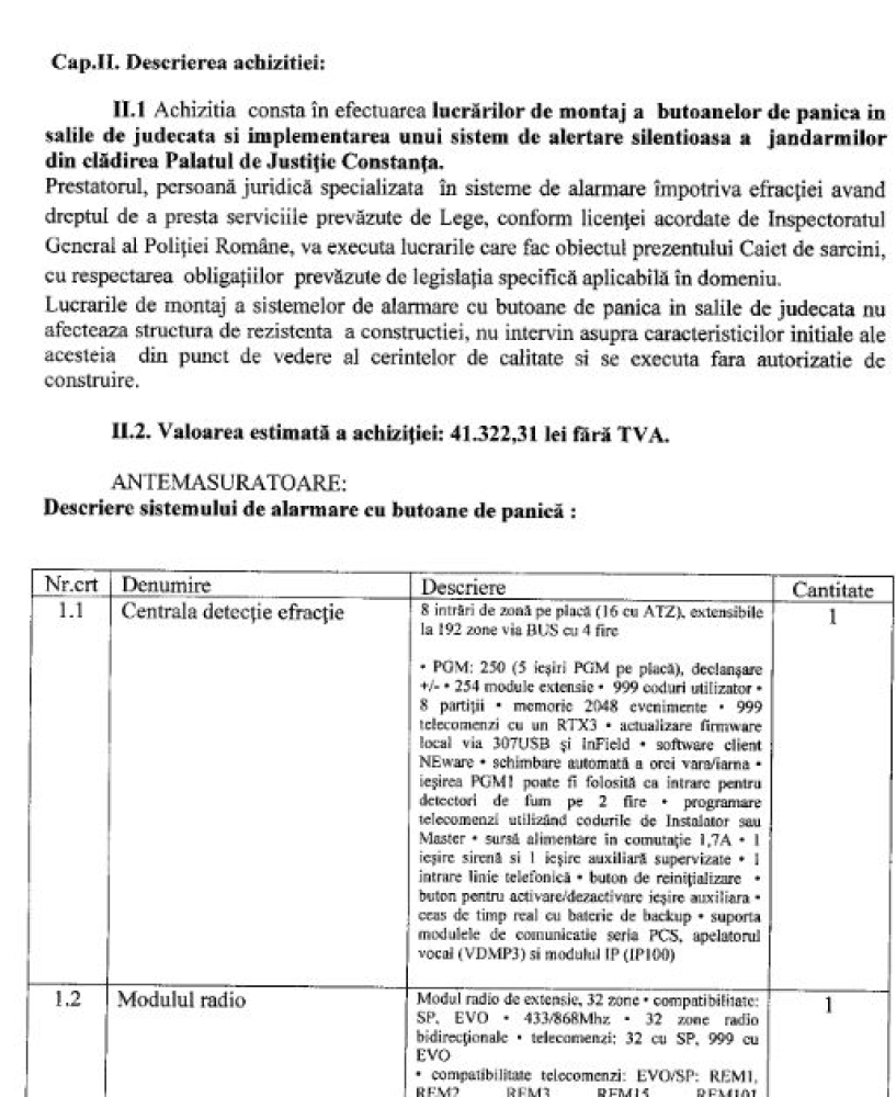 Curtea de Apel Constanta instaleaza butoane de panica la masa judecatorilor pentru a opri eventualele atacuri din salile de judecata Curtea de Apel Constanta instaleaza butoane de panica la masa judecatorilor pentru a opri eventualele atacuri din salile de judecata