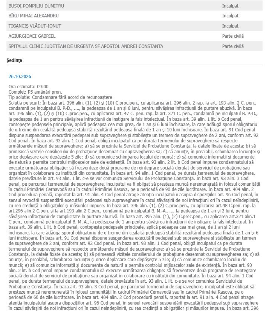 Au impartit legea cu pumnul, acum si-au aflat pedepsele! Cei trei politisti care au snopit in bataie un cetatean la Cernavoda au fost condamnati Au impartit legea cu pumnul, acum si-au aflat pedepsele! Cei trei politisti care au snopit in bataie un cetatean la Cernavoda au fost condamnati