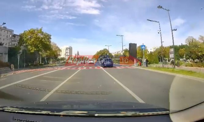 Un șofer s-a crezut în misiune. A tăiat linia dublă continuă, a fentat și semaforul de la Dacia pentru a salva... timpul pierdut în trafic. Video