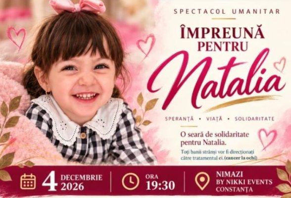 Artiștii fac scut în fața cancerului! Spectacol caritabil de amploare la Nimazi by Nikki Events din Constanța pentru salvarea micuței Natalia