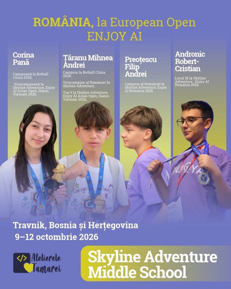 Cine sunt elevii care vor reprezenta Constanta intr-o competitie de robotica din Bosnia si Hertegovina? Cine sunt elevii care vor reprezenta Constanta intr-o competitie de robotica din Bosnia si Hertegovina?