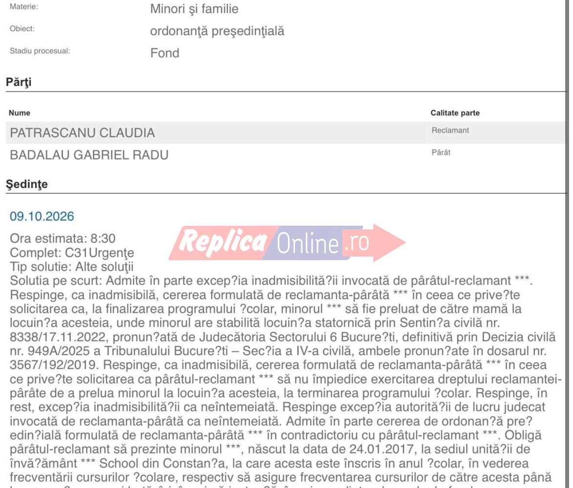 Claudia Patrascanu l-a ingenuncheat pe Gabi Badalau, la Judecatoria Constanta. Vezi cat are de plata afaceristul! Claudia Patrascanu l-a ingenuncheat pe Gabi Badalau, la Judecatoria Constanta. Vezi cat are de plata afaceristul!