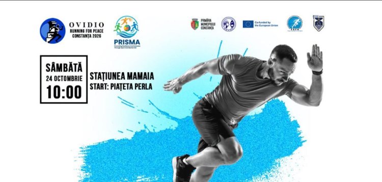 OVIDIO - Running for Peace Constanța revine și anul acesta în Piațeta Perla