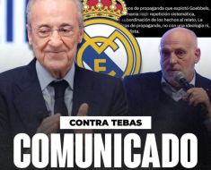 La Liga: Real Madrid îi cere demisia lui Javier Tebas, preşedintele La Liga, după ce acesta a comparat Real Madrid TV cu propaganda nazistă a lui Goebbels