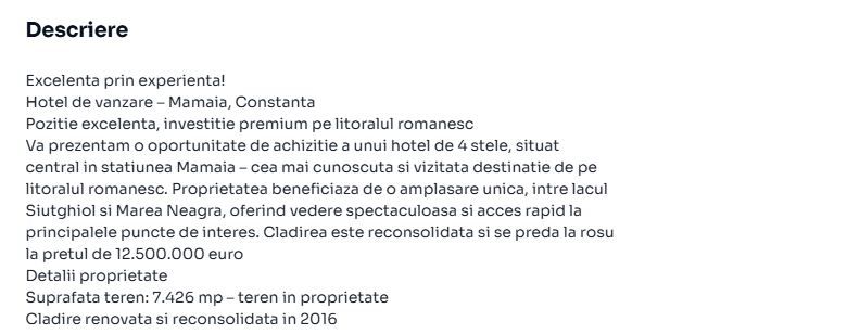 Hotelul Rex din Mamaia, scos la vanzare la mica publicitate pe OLX, pentru 12,5 milioane de euro 