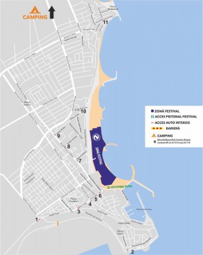 Harta cu restricțiile rutiere din Constanța, de la Neversea!