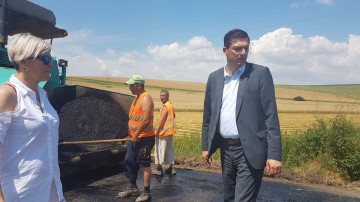 Președintele CJC verifică lucrările la drumul către Histria și nu numai!