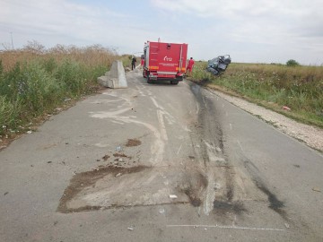 Accident rutier la ieşire de pe A2 spre Ciocârlia: Gabriel Ban, zis „Tanchistul”, a MURIT