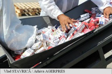 Aproape 75 de milioane țigări de contrabandă, confiscate de autoritățile române, în primul semestru