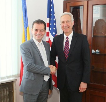 Ludovic Orban s-a întâlnit cu ambasadorul SUA la Bucureşti