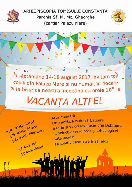Proiect „Vacanţa altfel” la Parohia „Sf. Gheorghe” din Palazu Mare